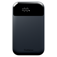 cellhelmet - 2 Port (USB A / USB C) Power Bank 10,000 mAH and Charging Cable - Gunmetal Gray