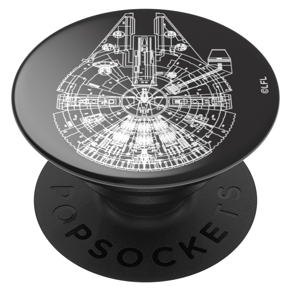 Wholesale cell phone accessory PopSockets - PopGrip Star Wars - Millennium Falcon Aluminum