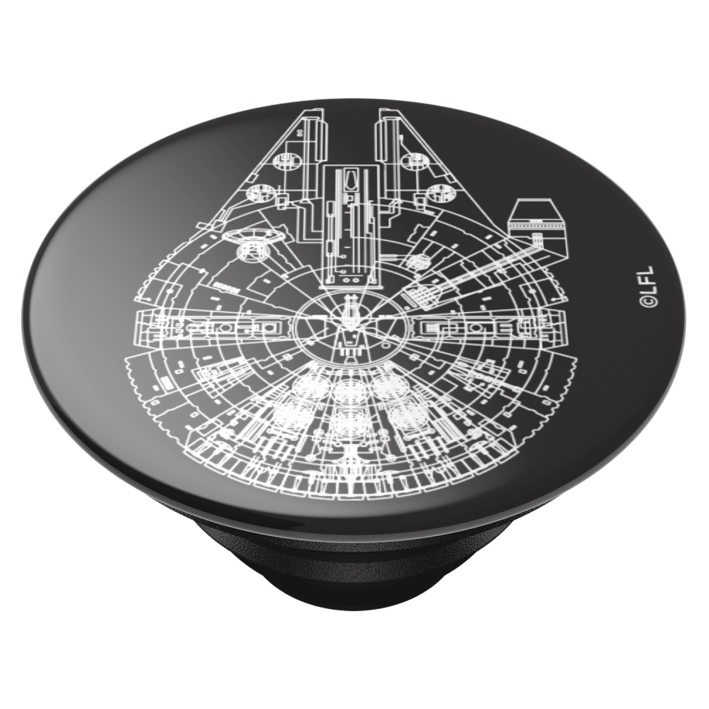 Wholesale cell phone accessory PopSockets - PopGrip Star Wars - Millennium Falcon Aluminum