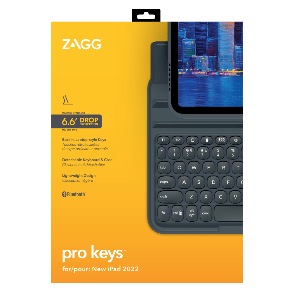 Wholesale cell phone accessory ZAGG - Pro Keys Wireless Keyboard and Detachable Case for Apple