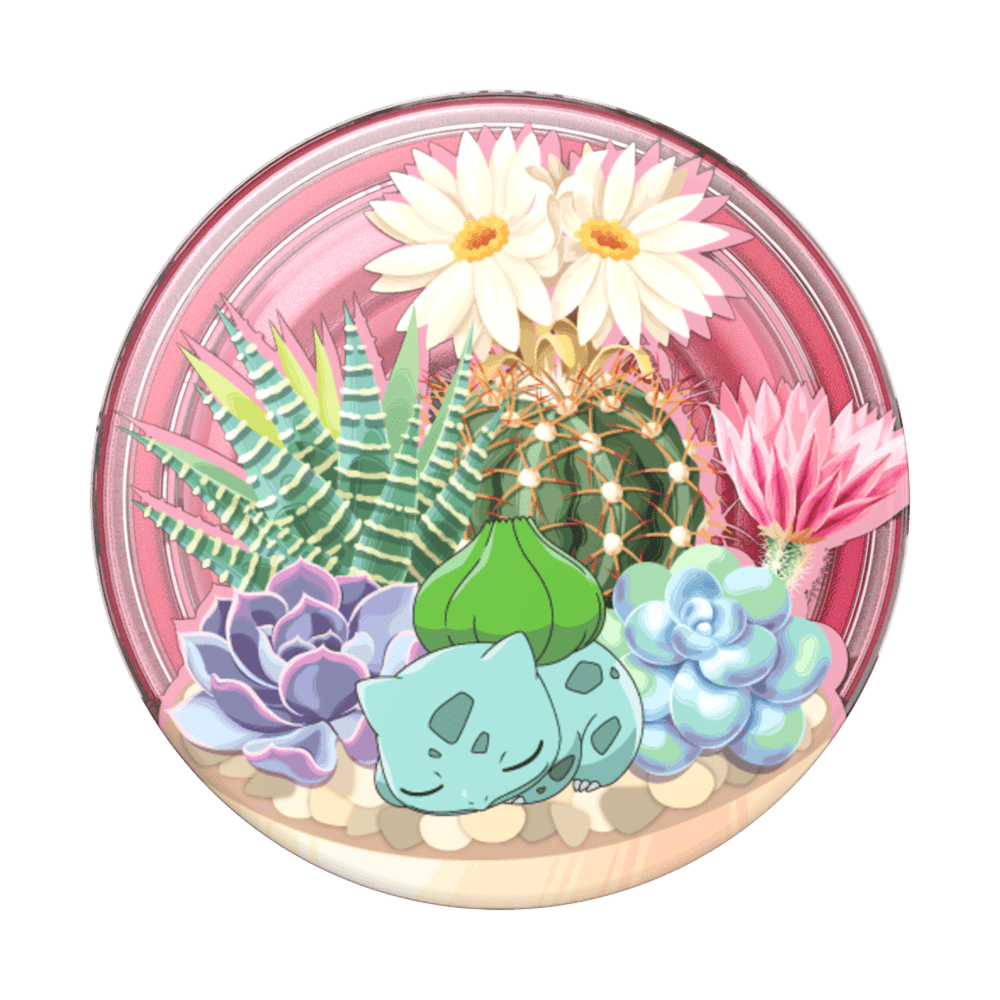 Wholesale cell phone accessory PopSockets - PopGrip Pokemon - Bulbasaur Terrarium