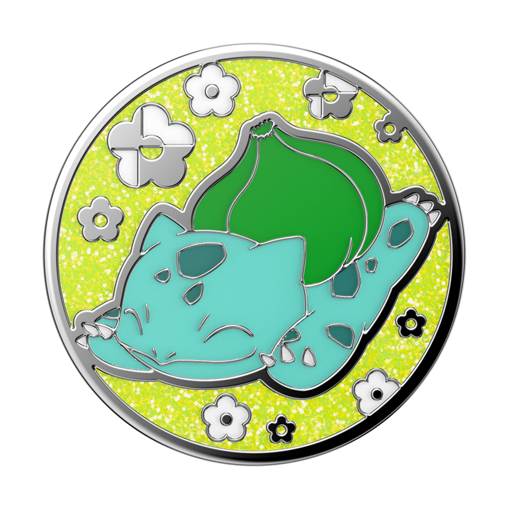 Wholesale cell phone accessory PopSockets - PopGrip Pokemon - Enamel Bulbasaur Nap