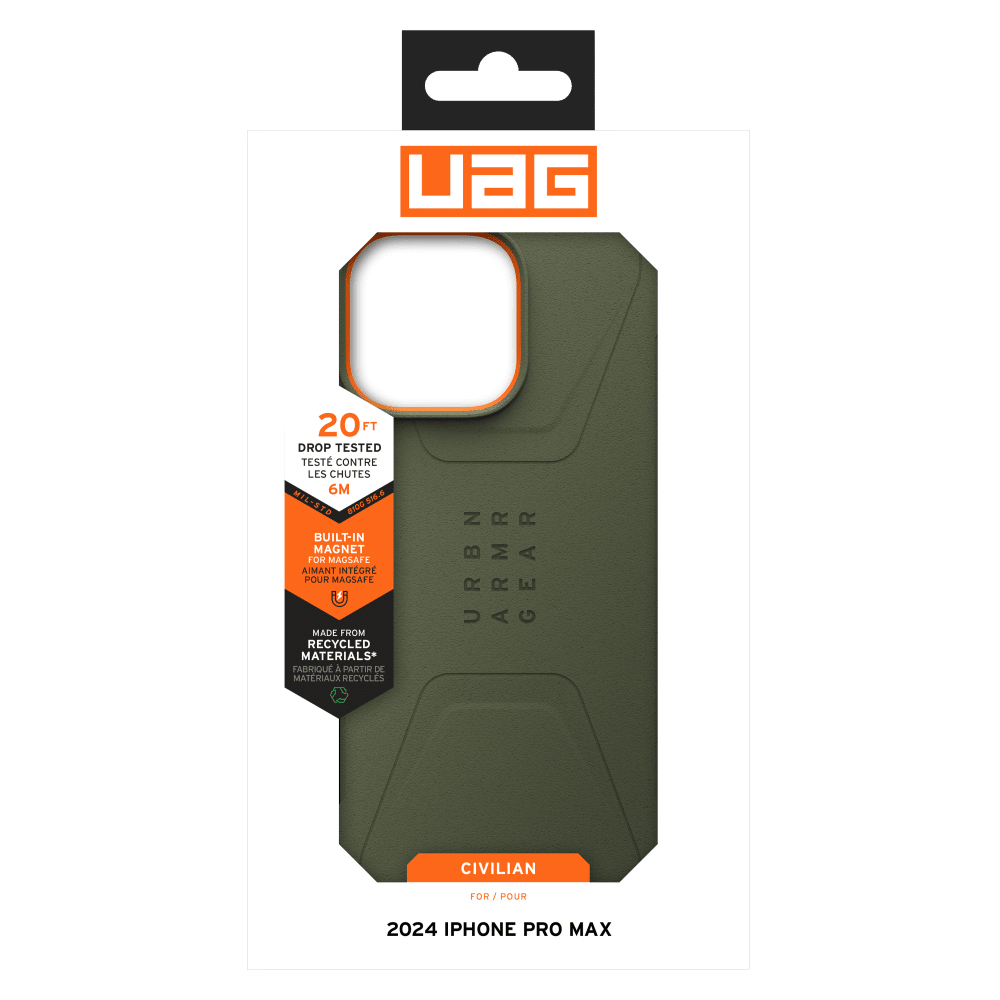 Wholesale cell phone accessory Urban Armor Gear (UAG) -  Civilian MagSafe Case for Apple iPhone