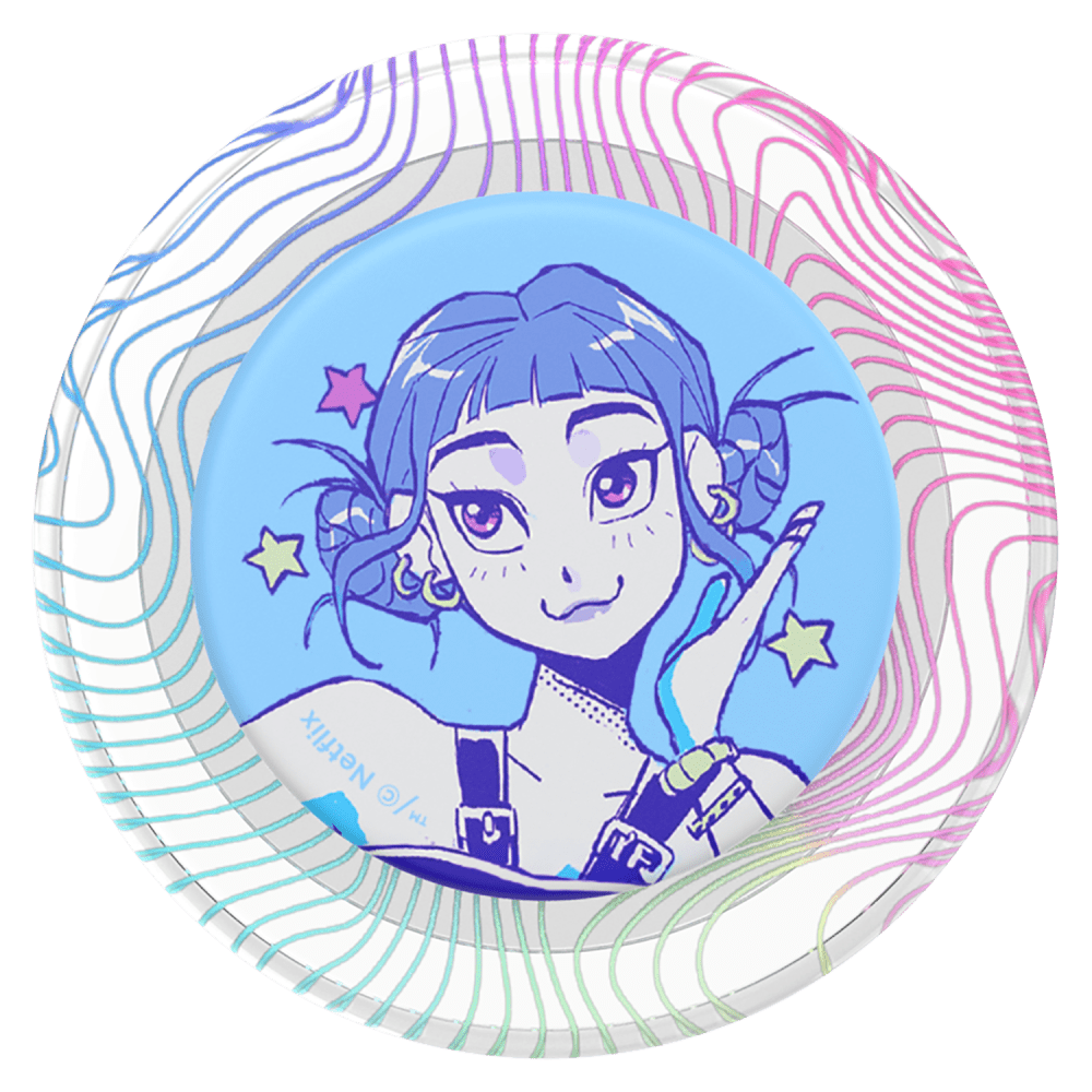 Wholesale cell phone accessory PopSockets - PopGrip Netflix MagSafe Circle - Huntrix Zoey