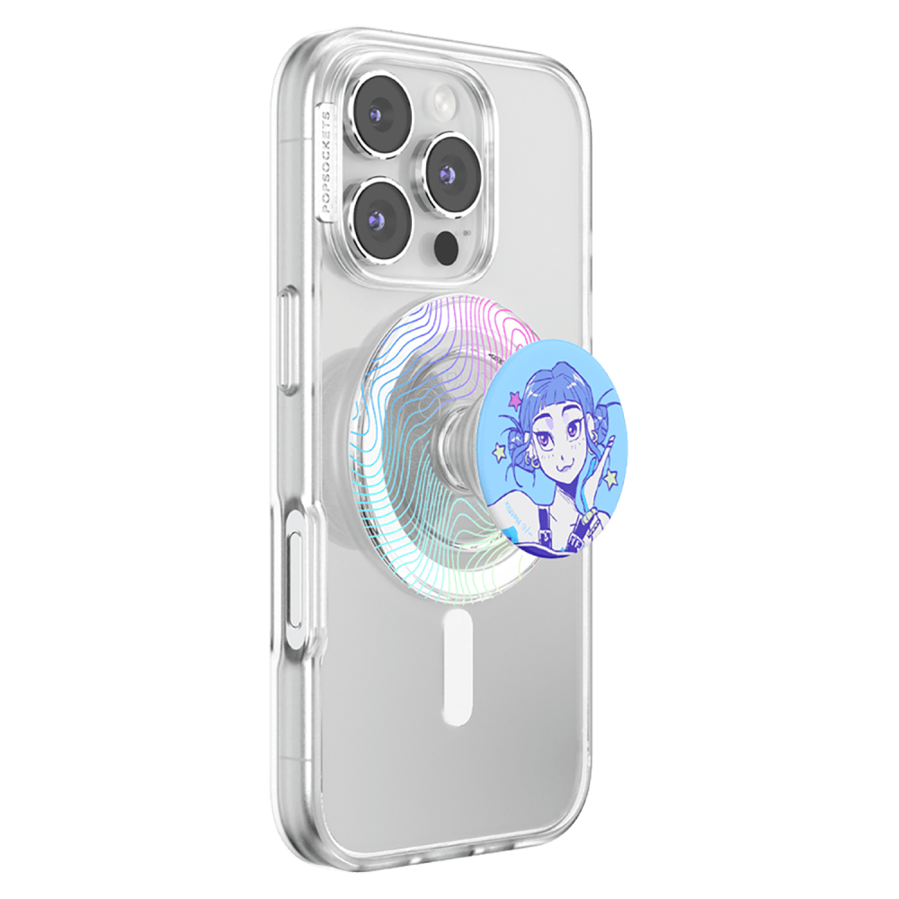 Wholesale cell phone accessory PopSockets - PopGrip Netflix MagSafe Circle - Huntrix Zoey