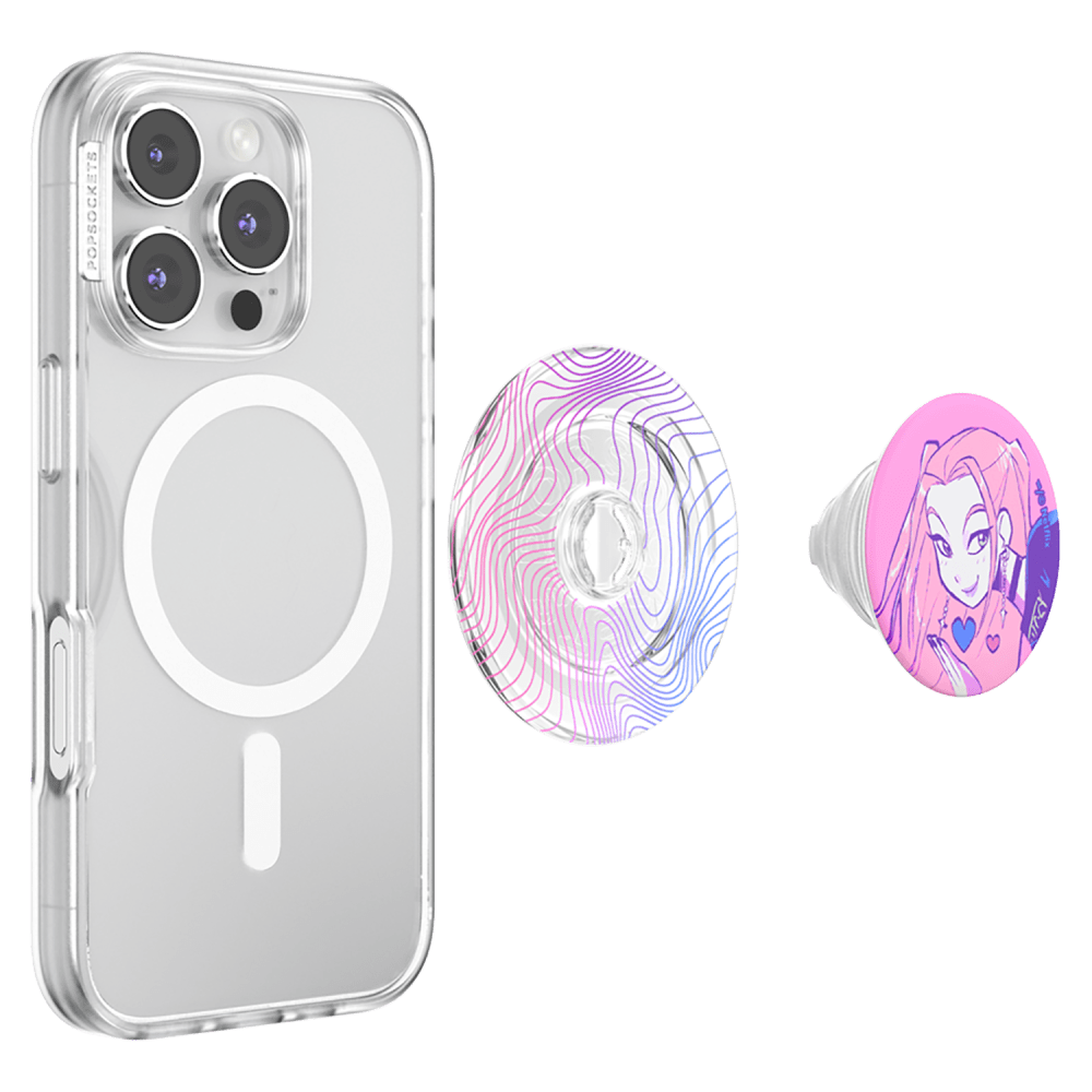 Wholesale cell phone accessory PopSockets - PopGrip Netflix MagSafe Circle - Huntrix Mira