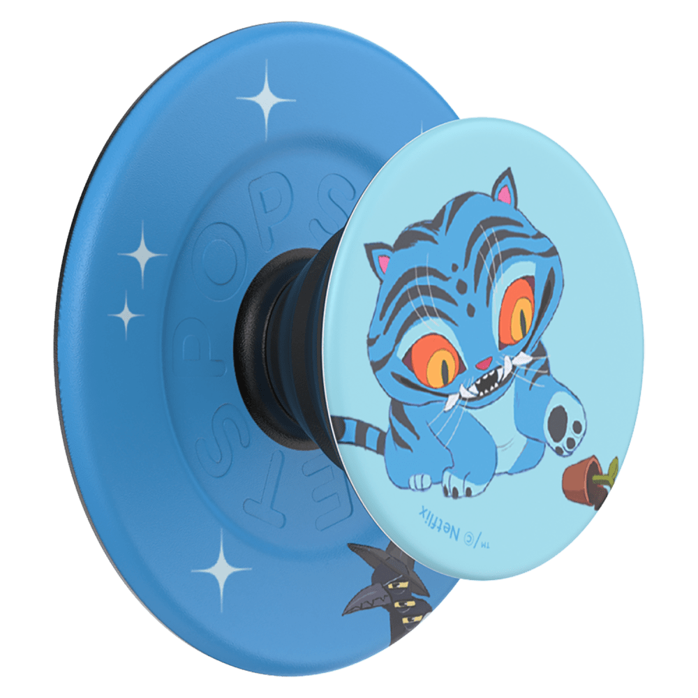 Wholesale cell phone accessory PopSockets - PopGrip Netflix MagSafe Circle - Derpy Tiger
