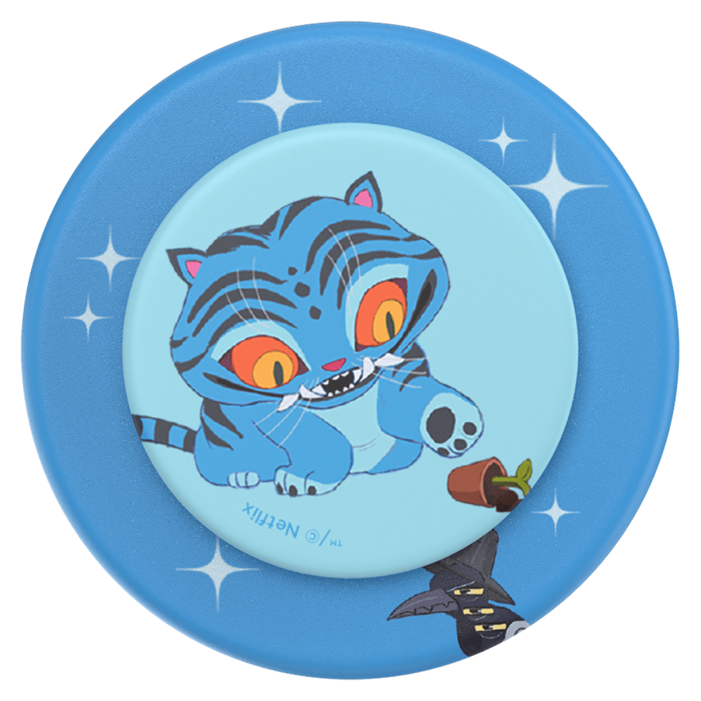 Wholesale cell phone accessory PopSockets - PopGrip Netflix MagSafe Circle - Derpy Tiger