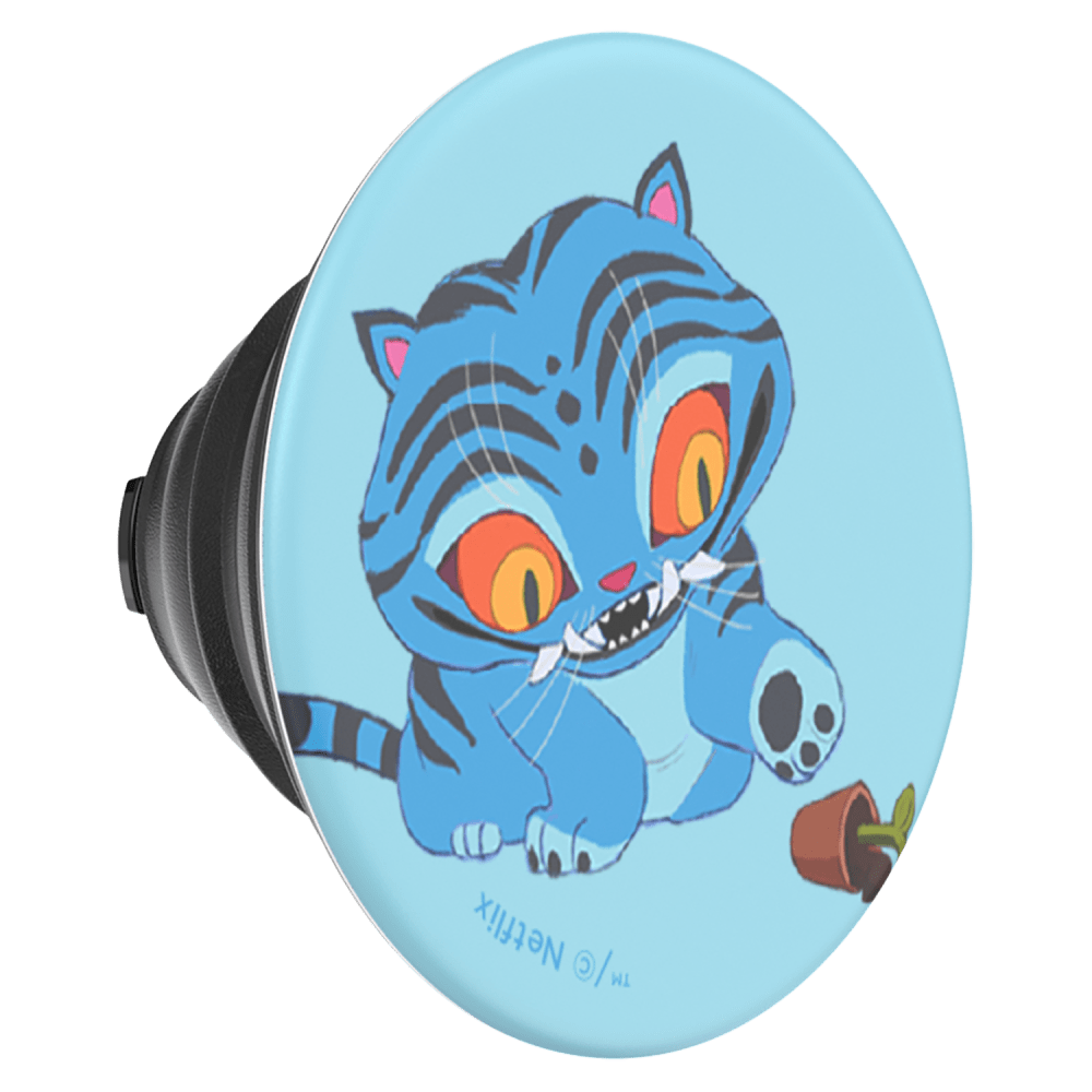 Wholesale cell phone accessory PopSockets - PopGrip Netflix MagSafe Circle - Derpy Tiger