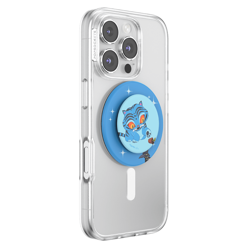 Wholesale cell phone accessory PopSockets - PopGrip Netflix MagSafe Circle - Derpy Tiger