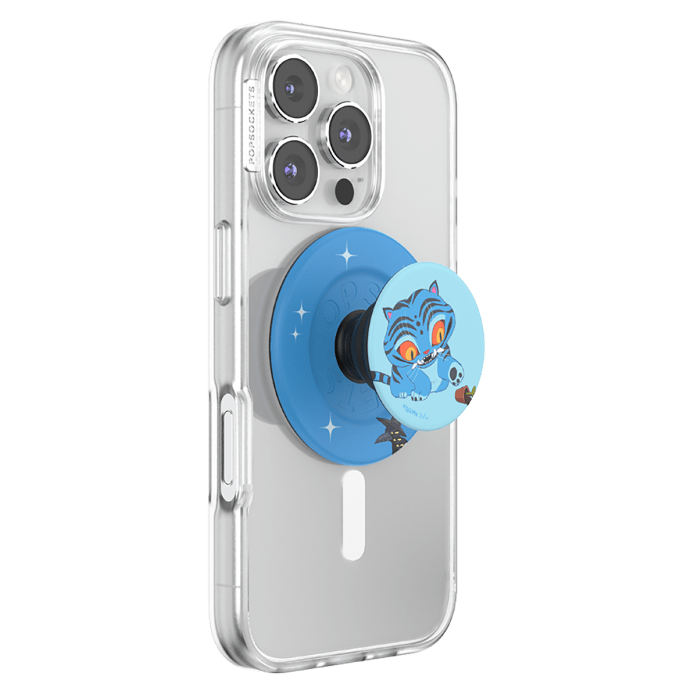 Wholesale cell phone accessory PopSockets - PopGrip Netflix MagSafe Circle - Derpy Tiger