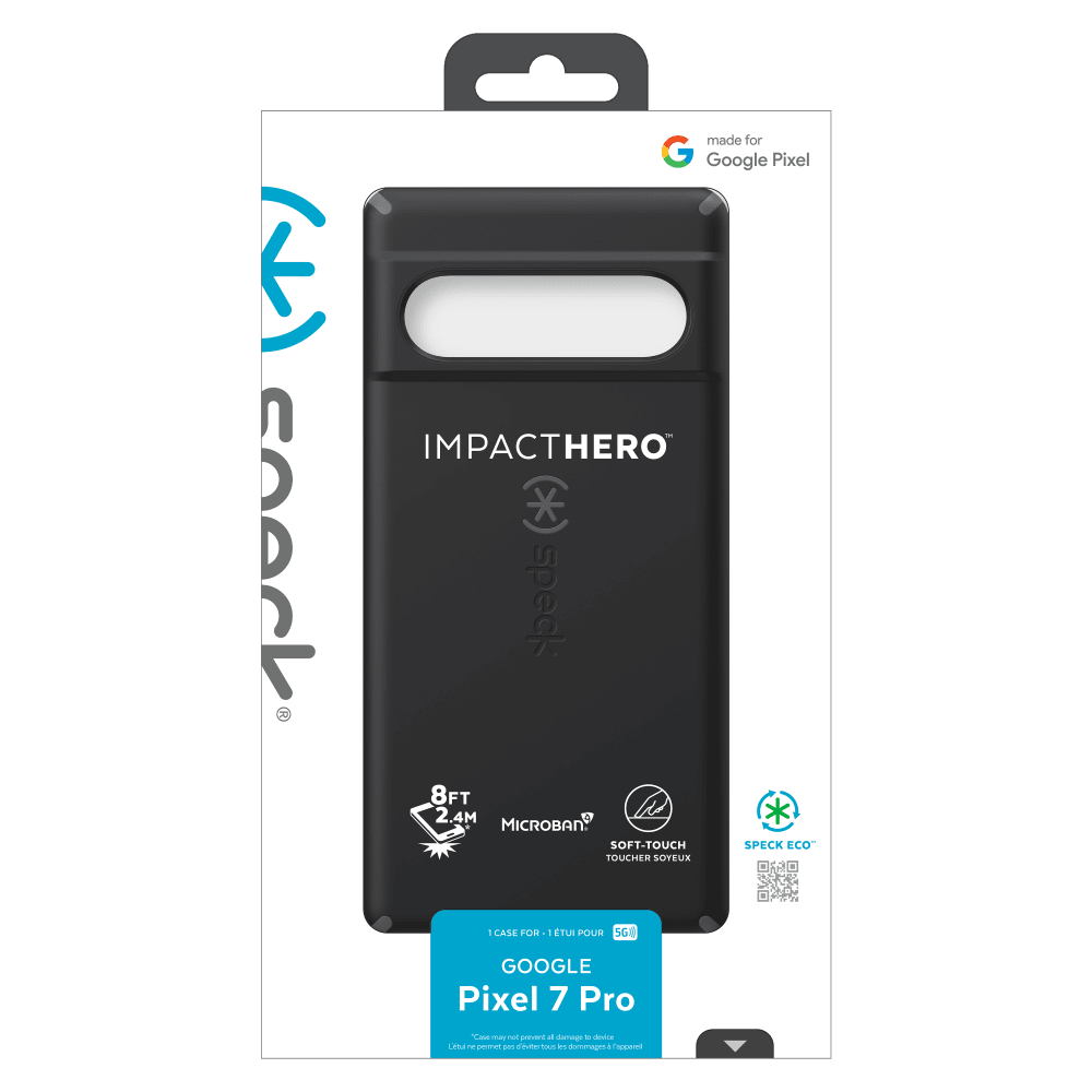 Wholesale cell phone accessory Speck - Presidio Impact Hero Case for Google Pixel 7 Pro - Black