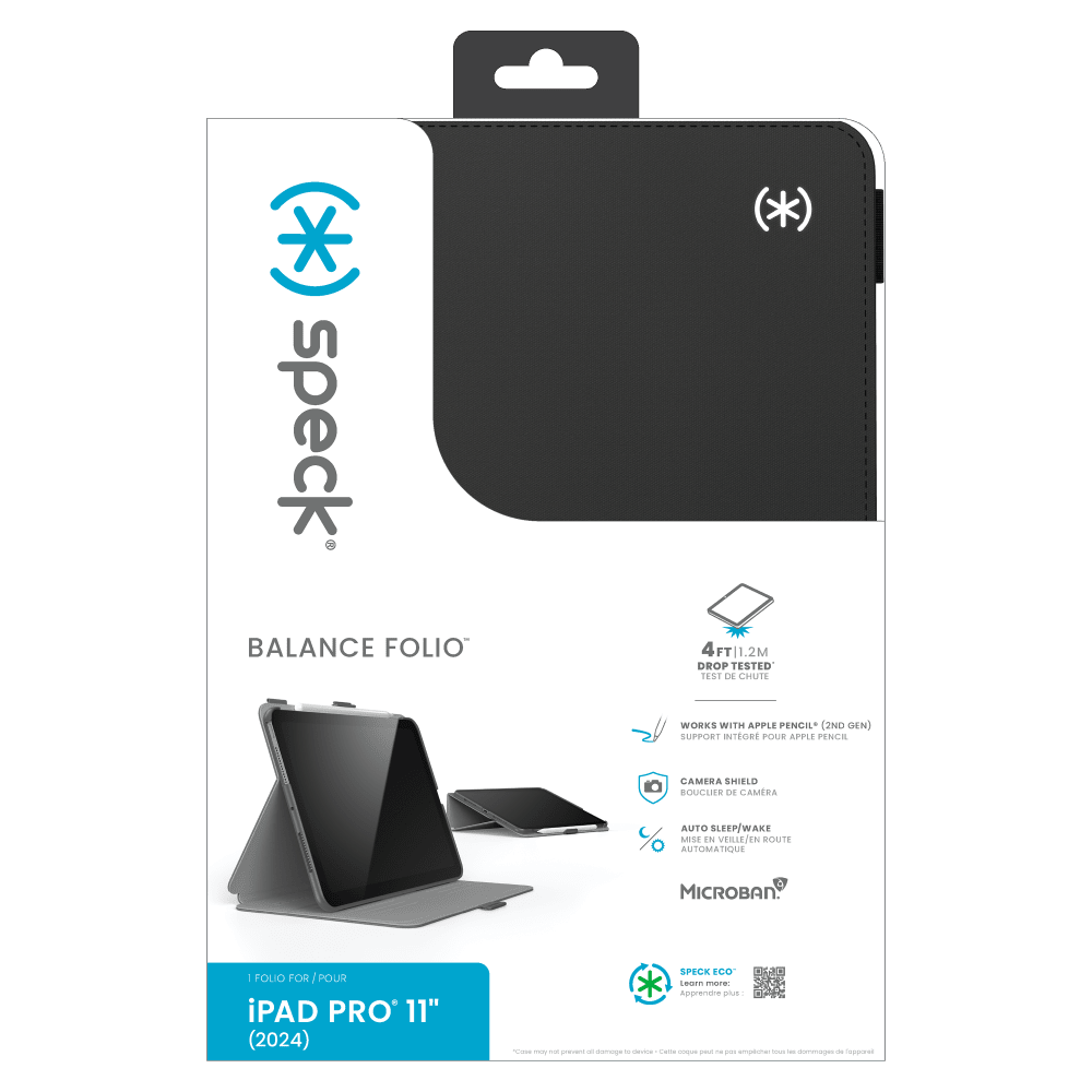 Wholesale cell phone accessory Speck - Balance Folio Case for Apple iPad Pro 11 (2024) - Black