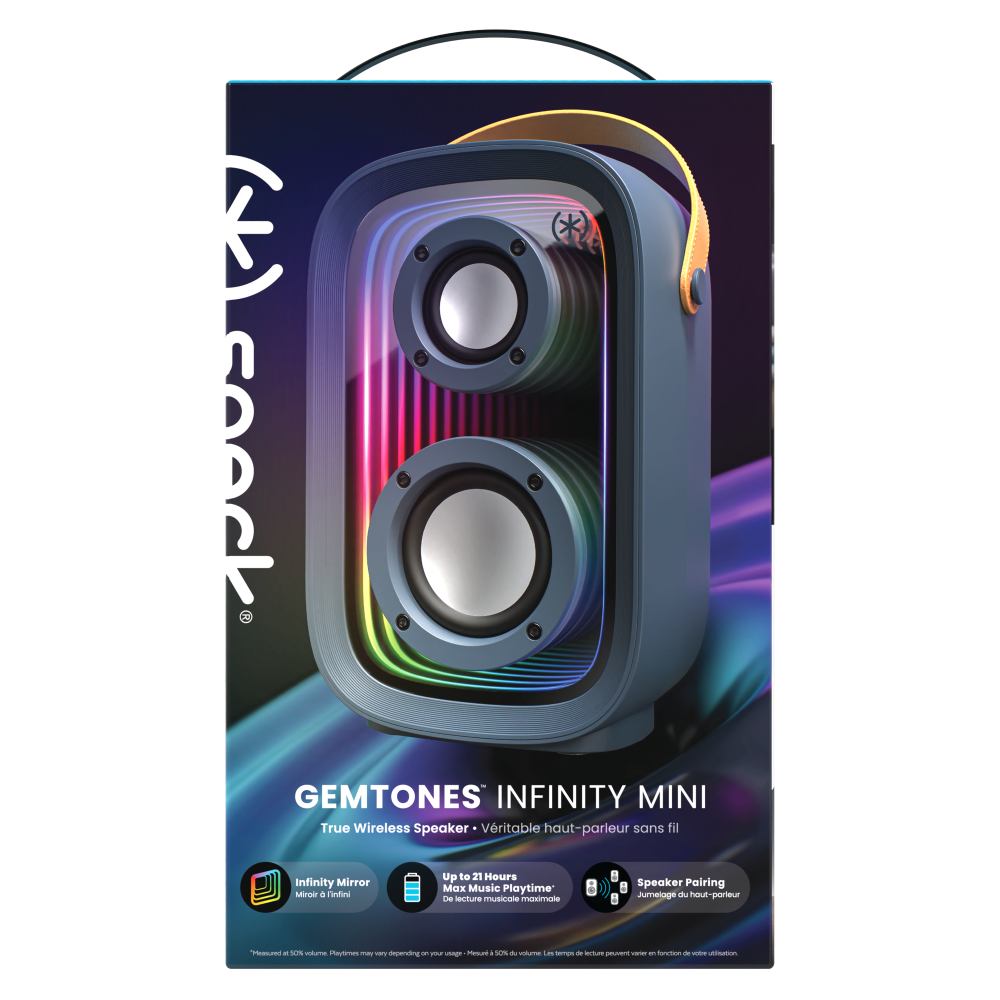 Wholesale cell phone accessory Speck - Gemstones Infinity Bluetooth Speaker Mini - Dark Grey