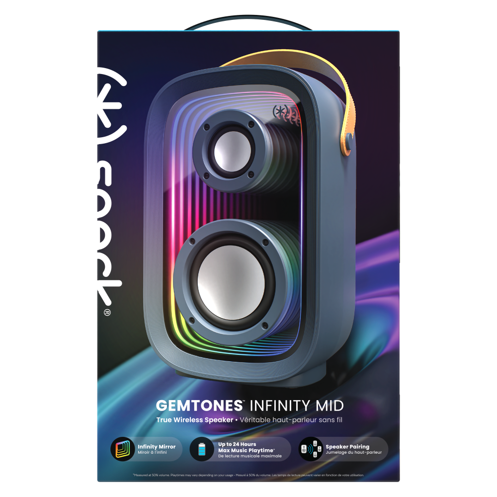 Wholesale cell phone accessory Speck - Gemstones Infinity Bluetooth Speaker Mid - Dark Grey
