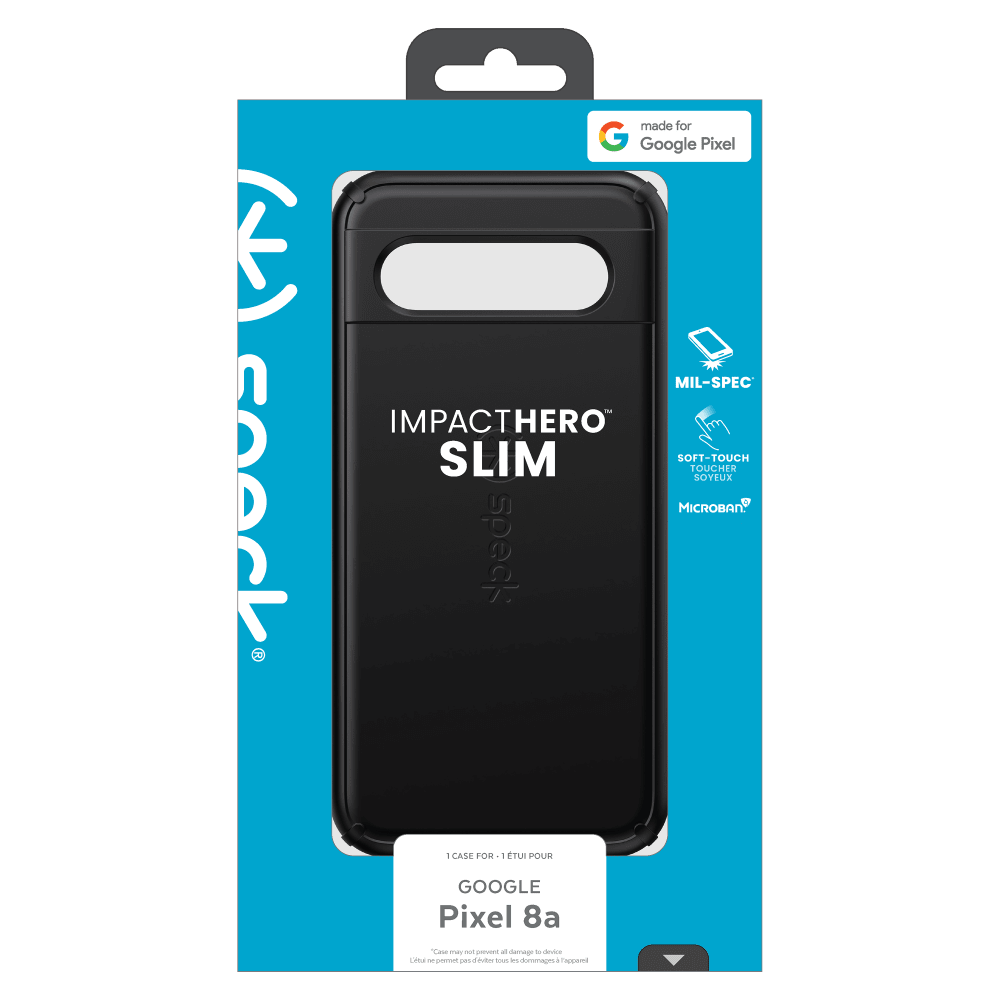 Wholesale cell phone accessory Speck - Presidio Impact Hero Slim Case for Google Pixel 8a -
