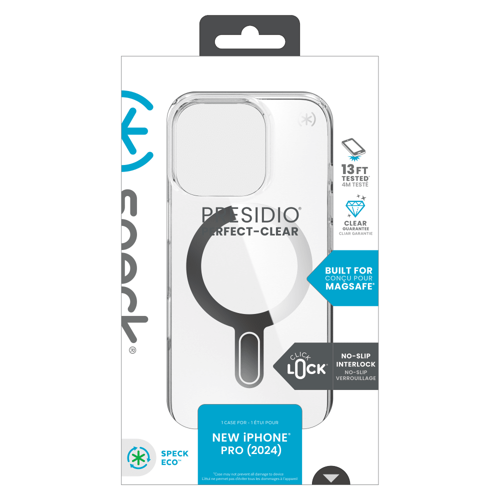 Wholesale cell phone accessory Speck - Presidio Perfect Clear Case with ClickLock for Apple