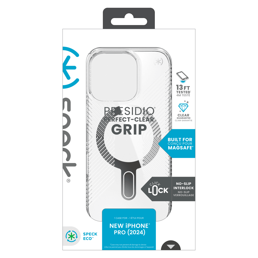 Wholesale cell phone accessory Speck - Presidio Perfect Clear Grip Case with ClickLock for