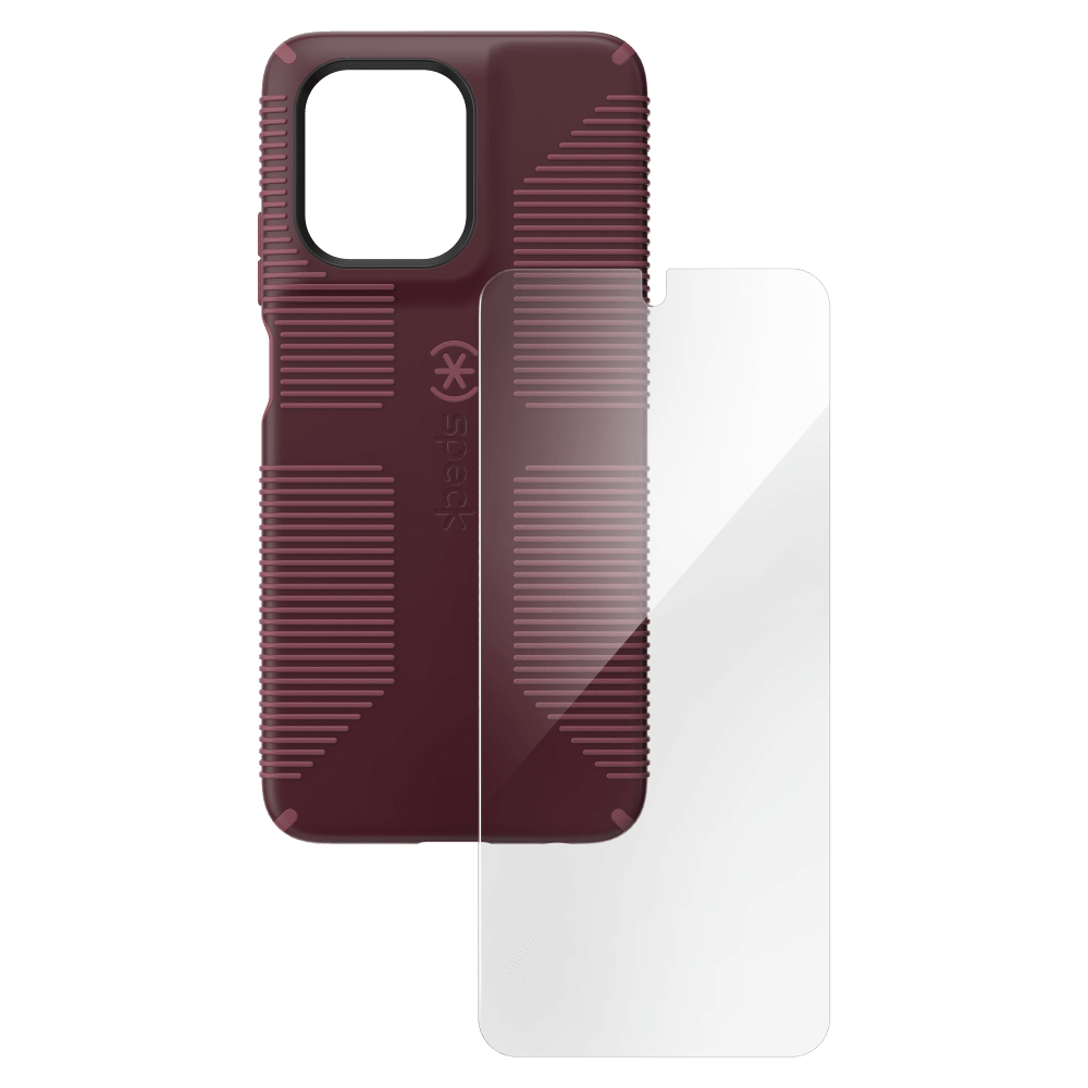 Wholesale cell phone accessory Speck - Impact Hero Grip Case with Glass Bundle for Motorola