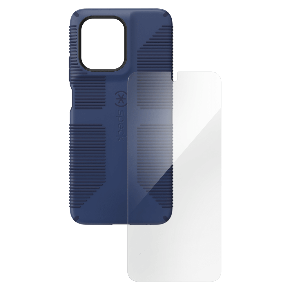 Wholesale cell phone accessory Speck - Impact Hero Grip Case with Glass Bundle for Motorola