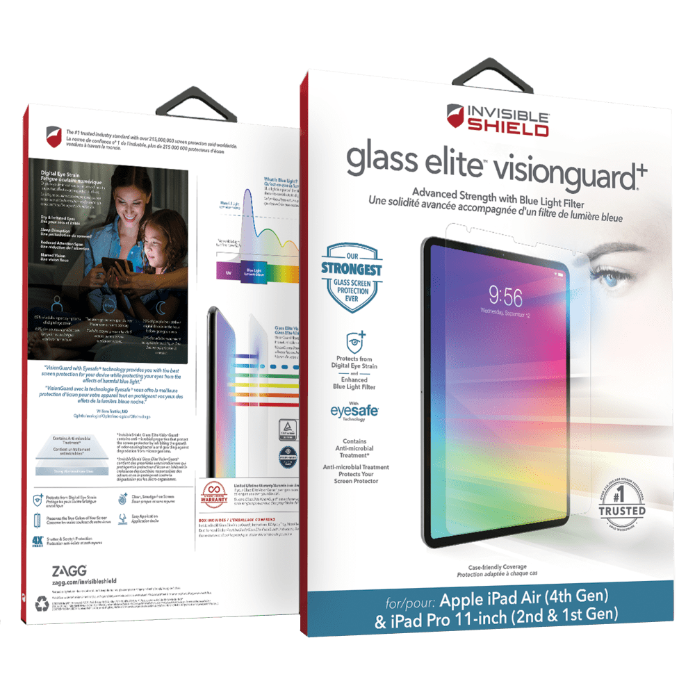 Wholesale cell phone accessory ZAGG - InvisibleShield Glass Elite VisionGuard Plus Glass Screen