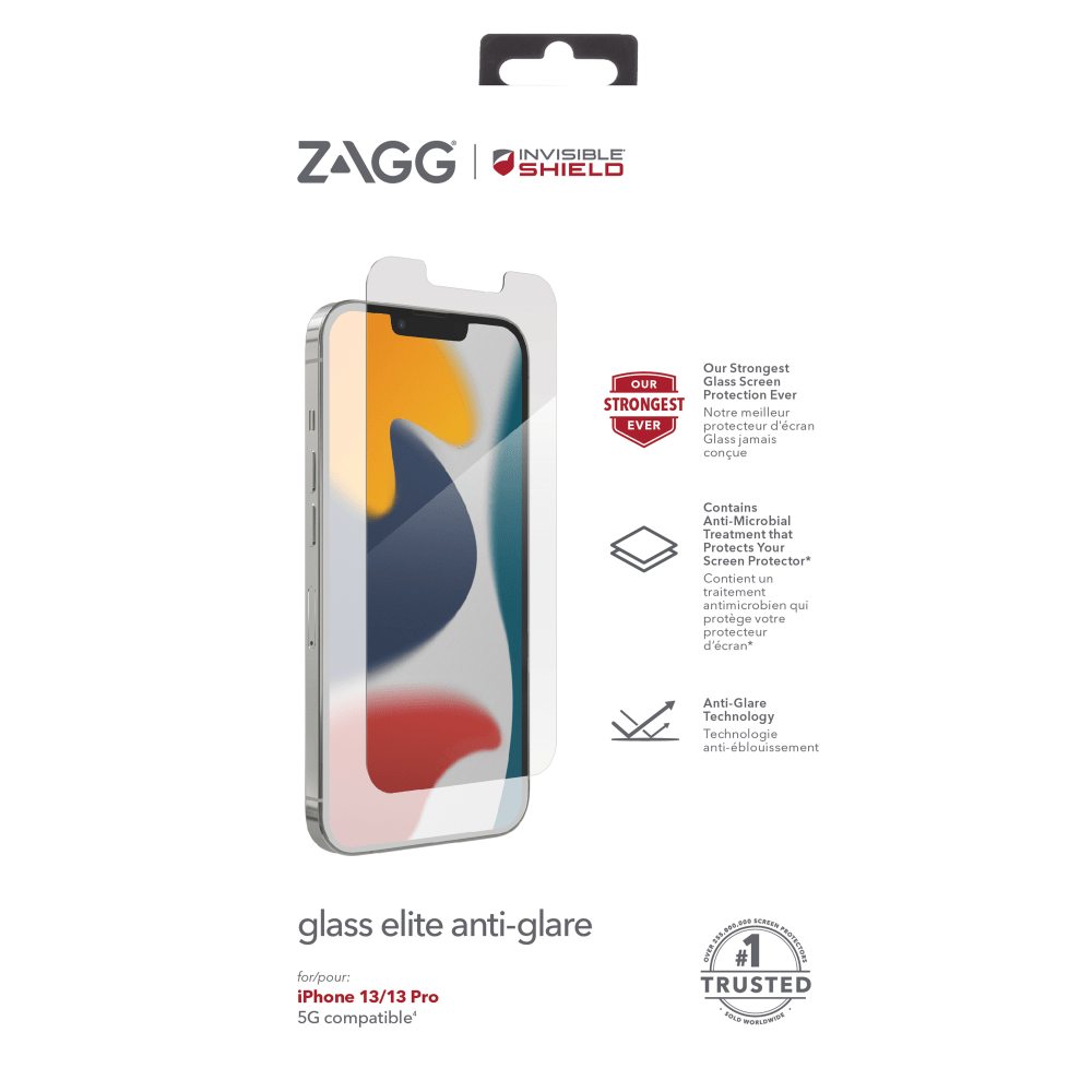 Wholesale cell phone accessory ZAGG - InvisibleShield Glass Elite Antimicrobial Screen Protector