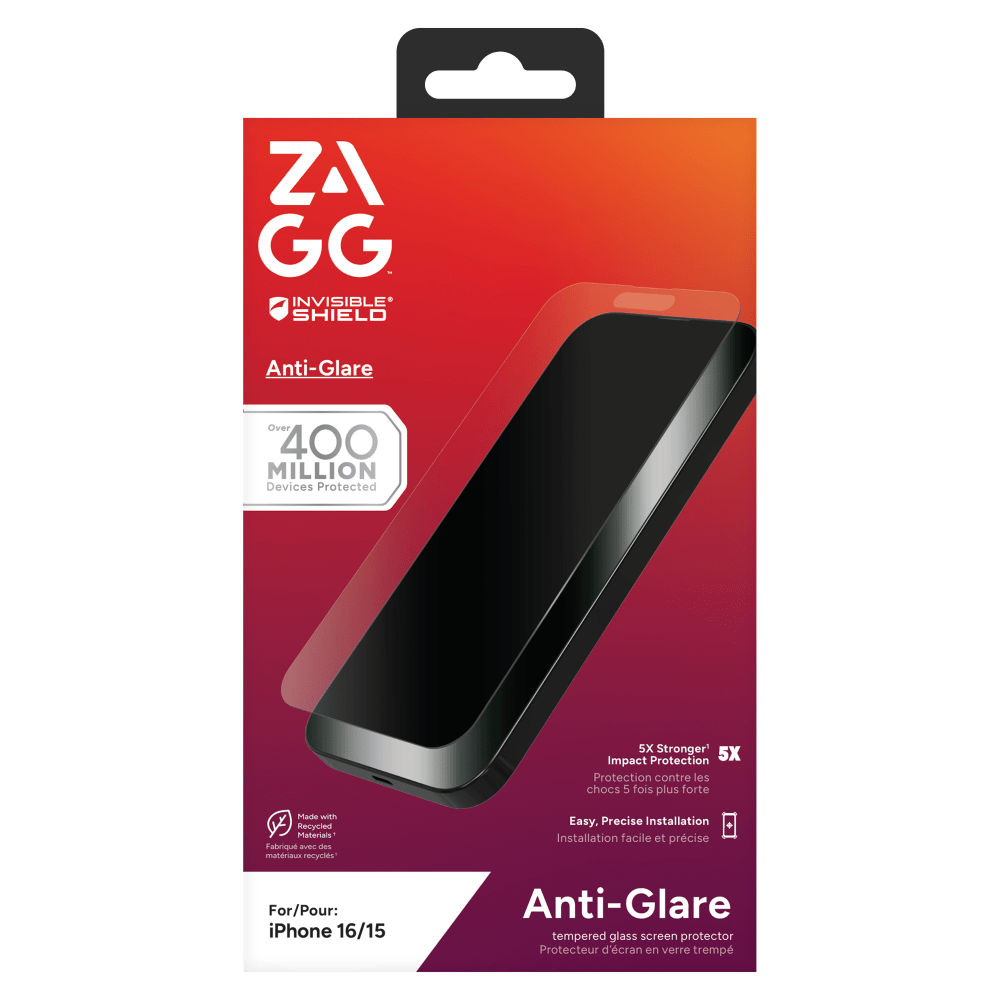 Wholesale cell phone accessory ZAGG - Invisible Shield Glass Elite Anti-Glare Screen Protector