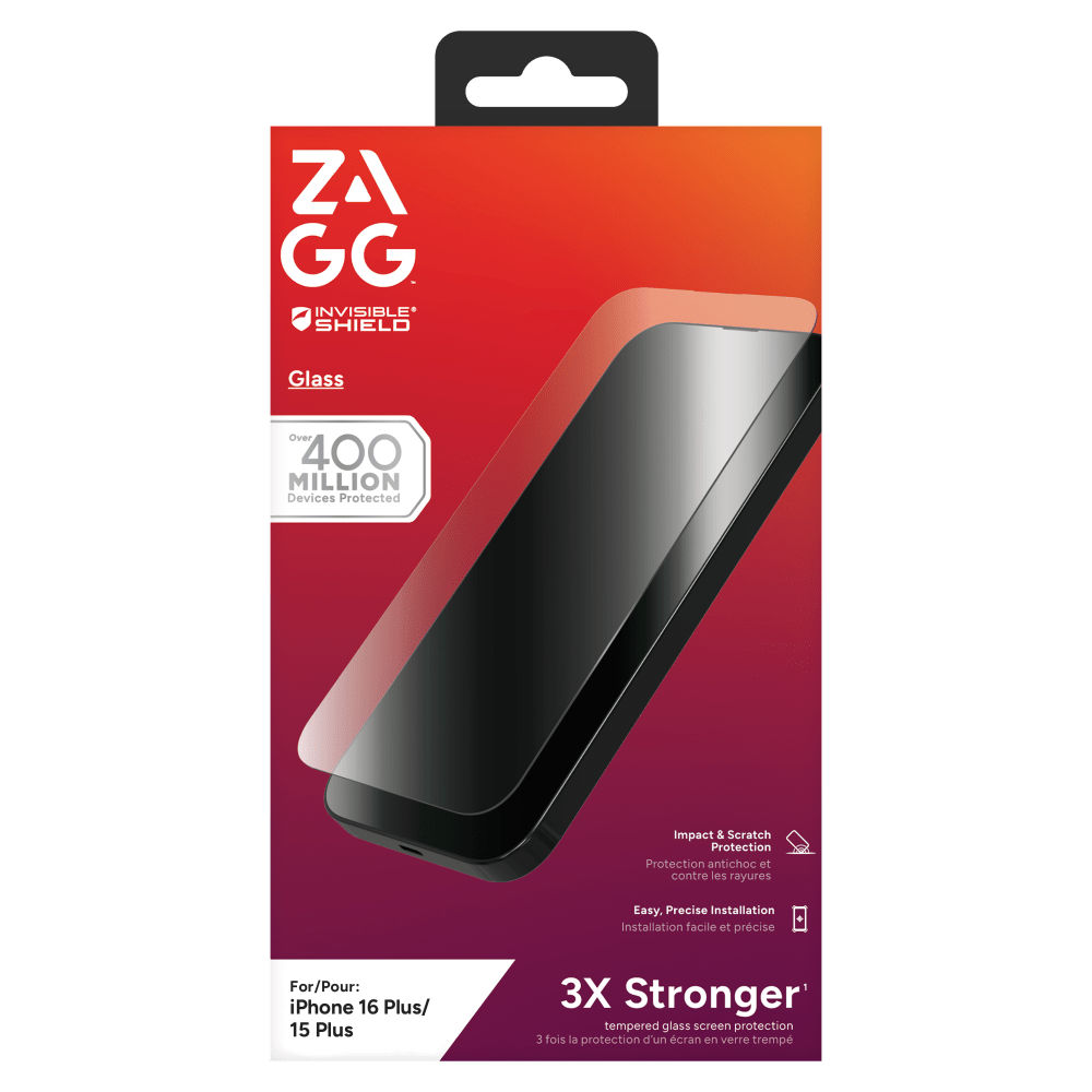 Wholesale cell phone accessory ZAGG - InvisibleShield Antimicrobial Glass Screen Protector