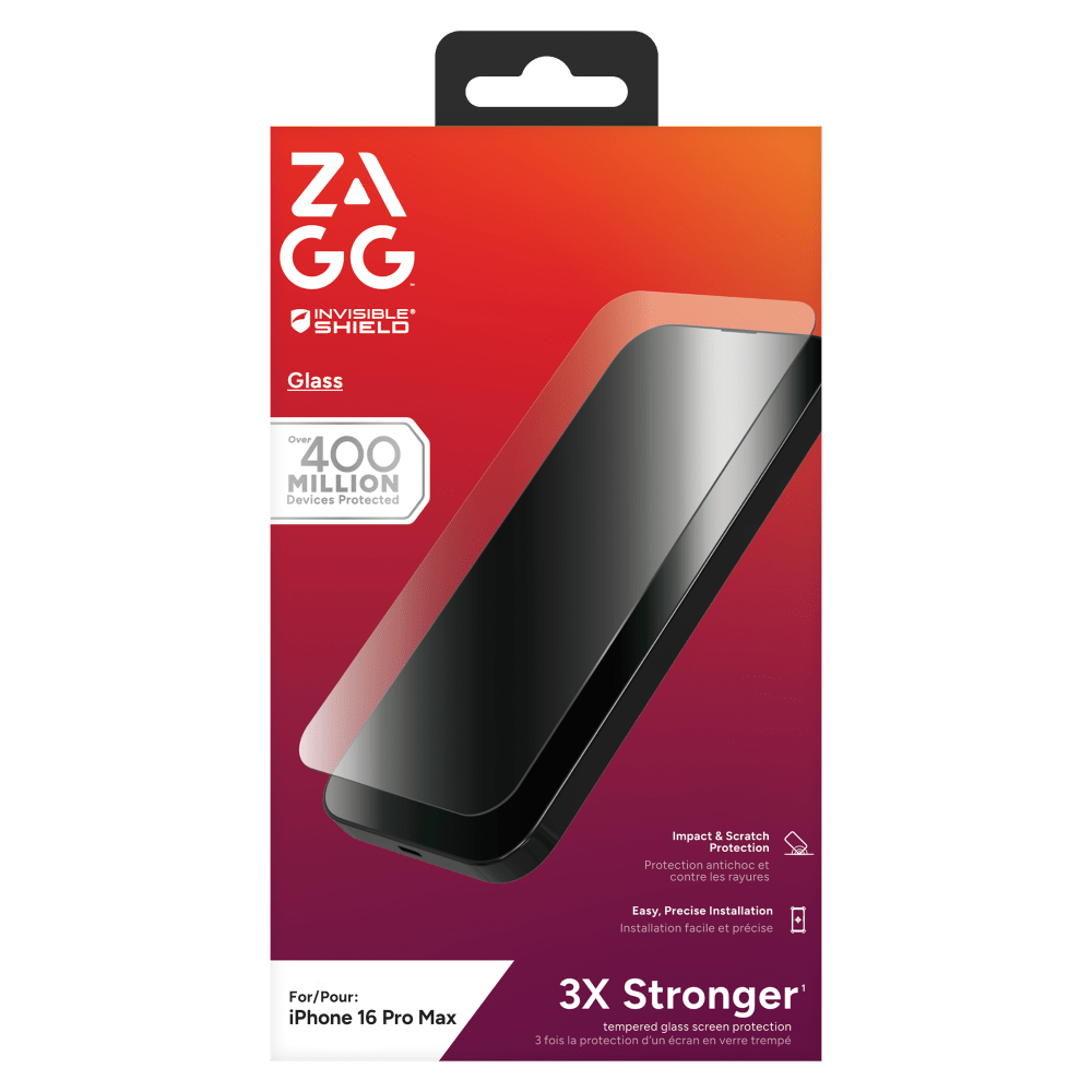 Wholesale cell phone accessory ZAGG - InvisibleShield Antimicrobial Glass Screen Protector