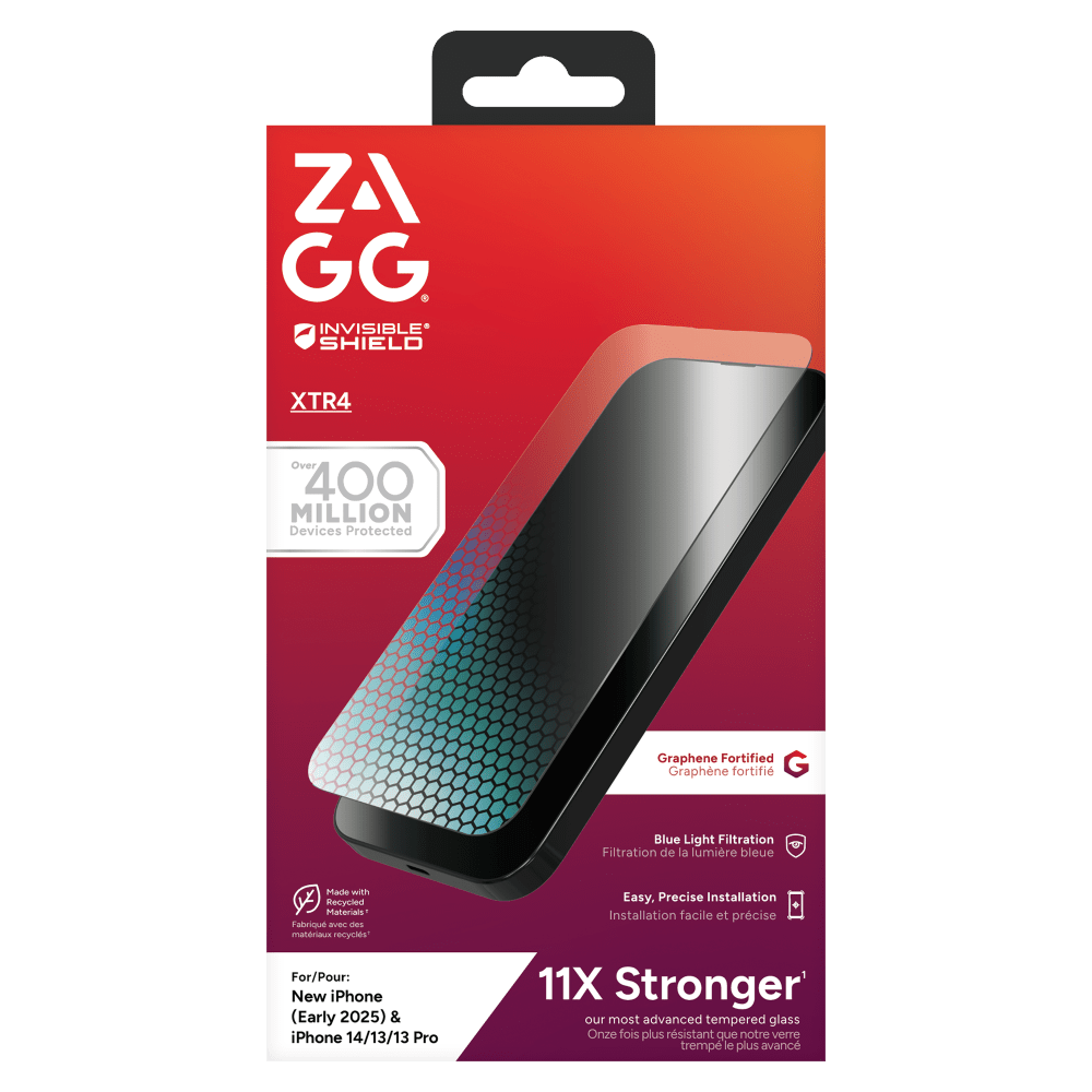 Wholesale cell phone accessory ZAGG - InvisibleShield XTR4 Screen Protector for Apple iPhone