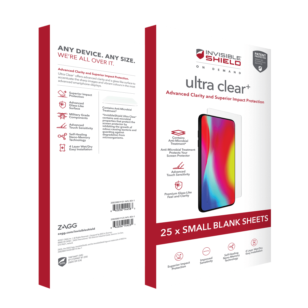 Wholesale cell phone accessory ZAGG - ISOD Ultra Clear Plus 4 Layer Film Screen Protector 25