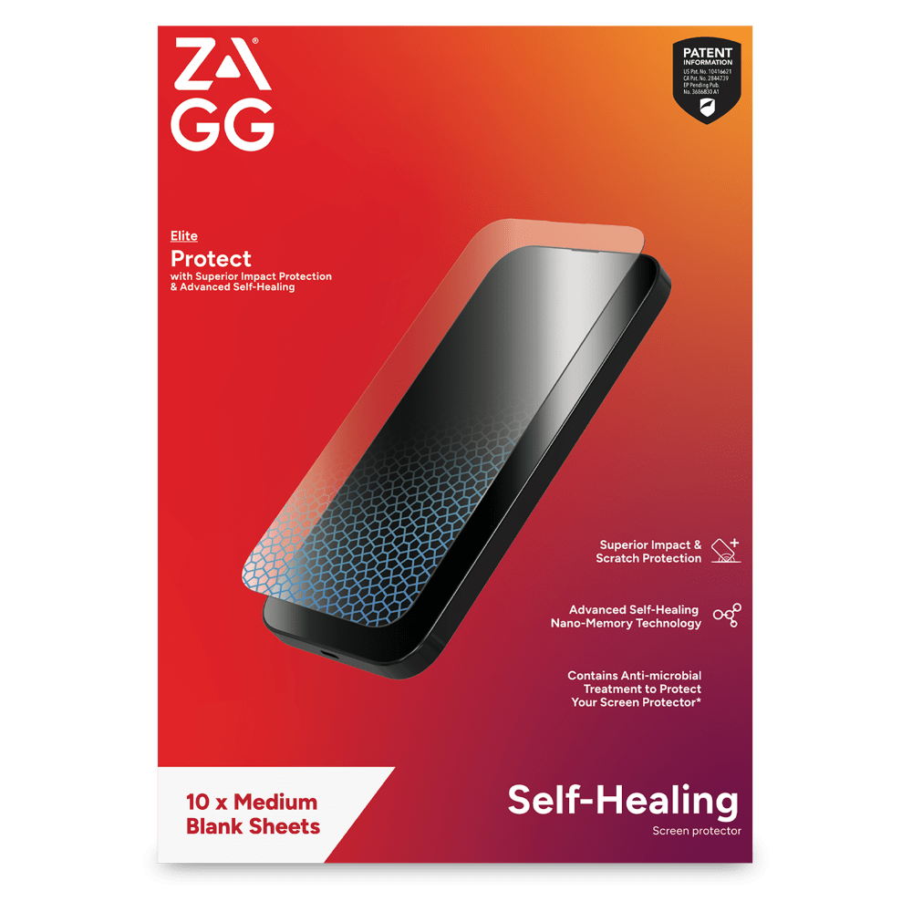 Wholesale cell phone accessory ZAGG - ISOD Elite Screen Protector 10 Pack for Medium Screens