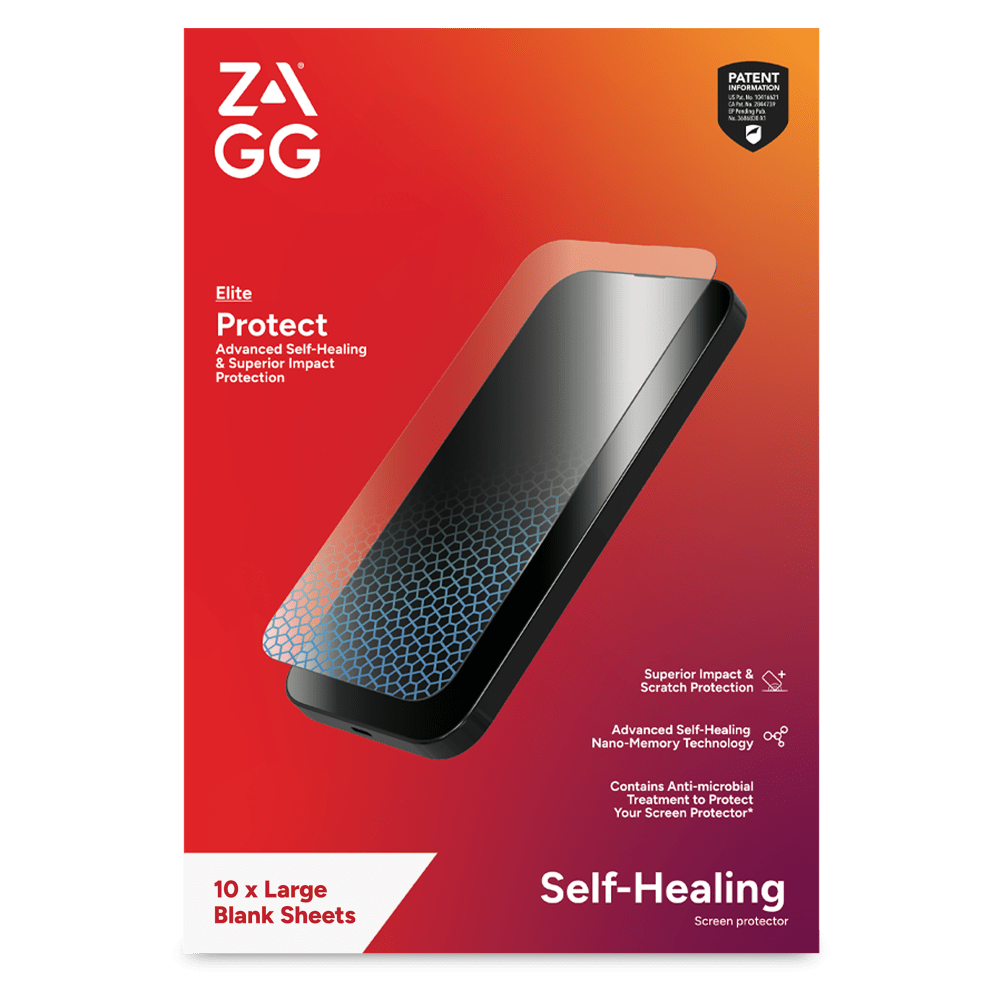 Wholesale cell phone accessory ZAGG - ISOD Elite Screen Protector 10 Pack for Large Screens