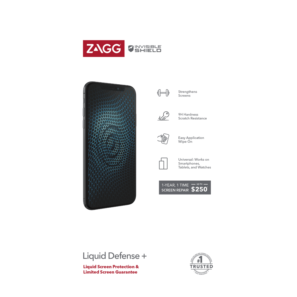 Wholesale cell phone accessory ZAGG - InvisibleShield Liquid Defense Plus $250 Guarantee Screen