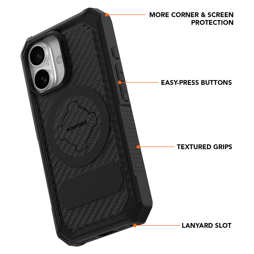 Wholesale cell phone accessory Rokform - Rugged Case for Apple iPhone 16 - Black