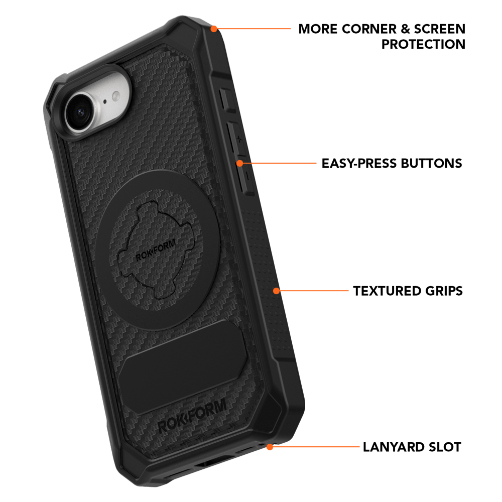 Wholesale cell phone accessory Rokform - Rugged Case for Apple iPhone 17e / 16e - Black