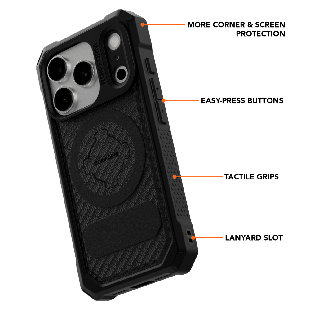Wholesale cell phone accessory Rokform - Rugged Case for Apple iPhone 17 Pro - Black