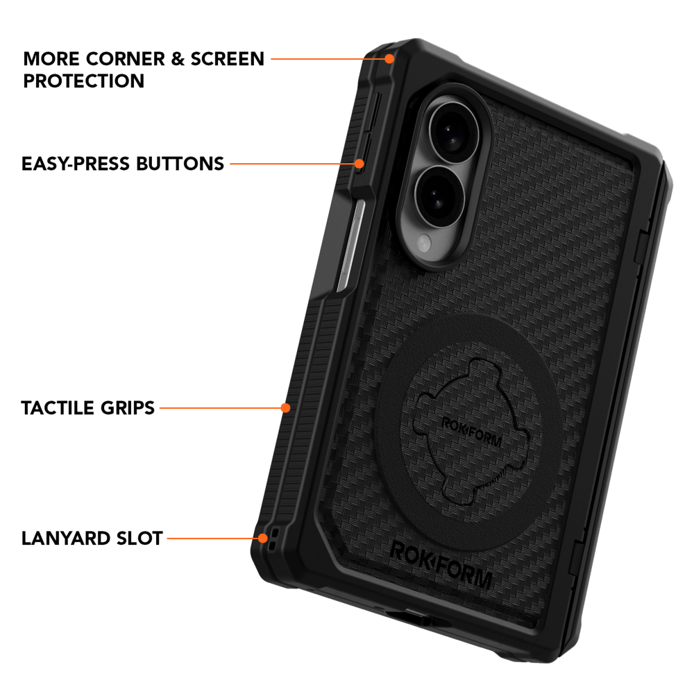 Wholesale cell phone accessory Rokform - Rugged Case for Samsung Galaxy Z Fold8 - Black