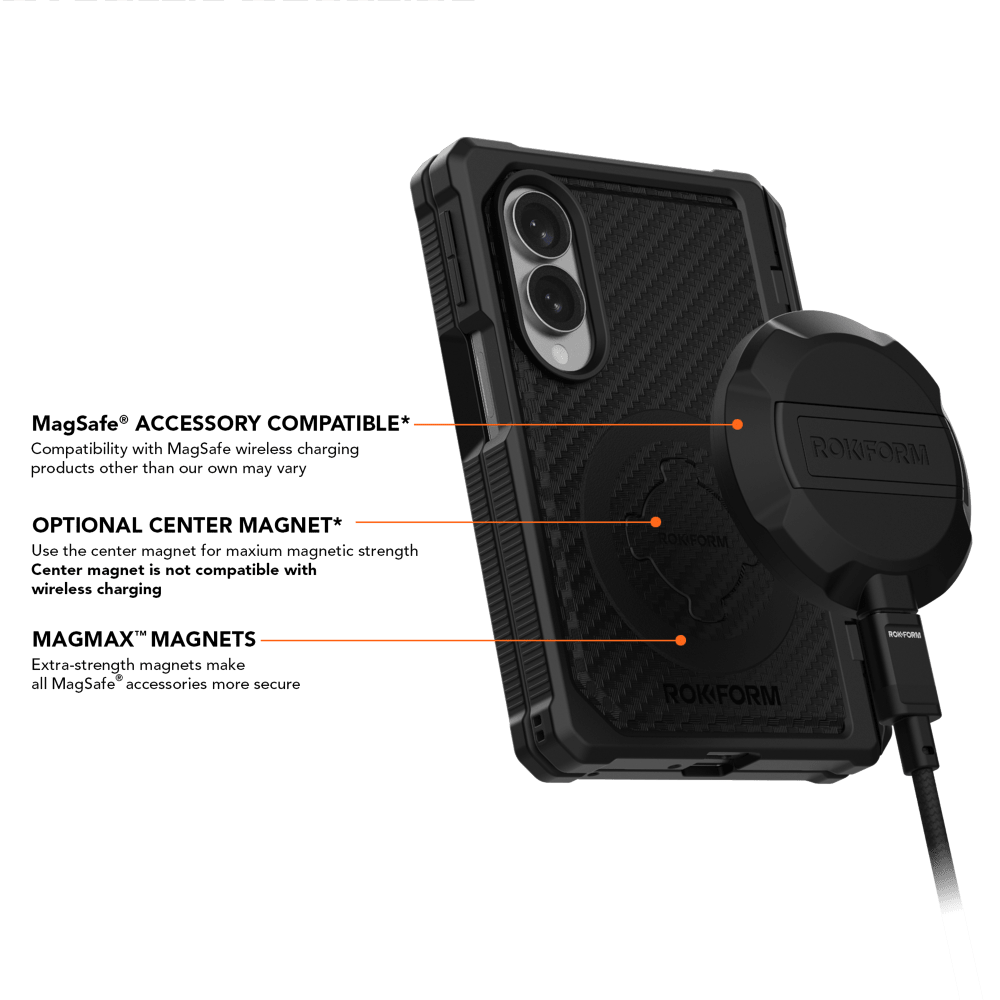Wholesale cell phone accessory Rokform - Rugged Case for Samsung Galaxy Z Fold8 - Black