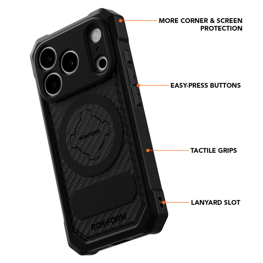 Wholesale cell phone accessory Rokform - Rugged Case for Apple iPhone 18 Pro - Black