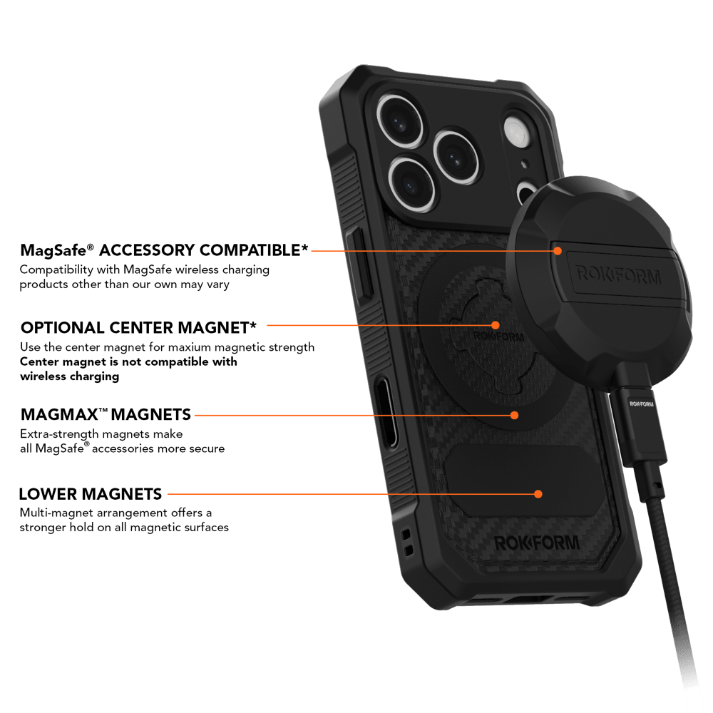 Wholesale cell phone accessory Rokform - Rugged Case for Apple iPhone 18 Pro - Black