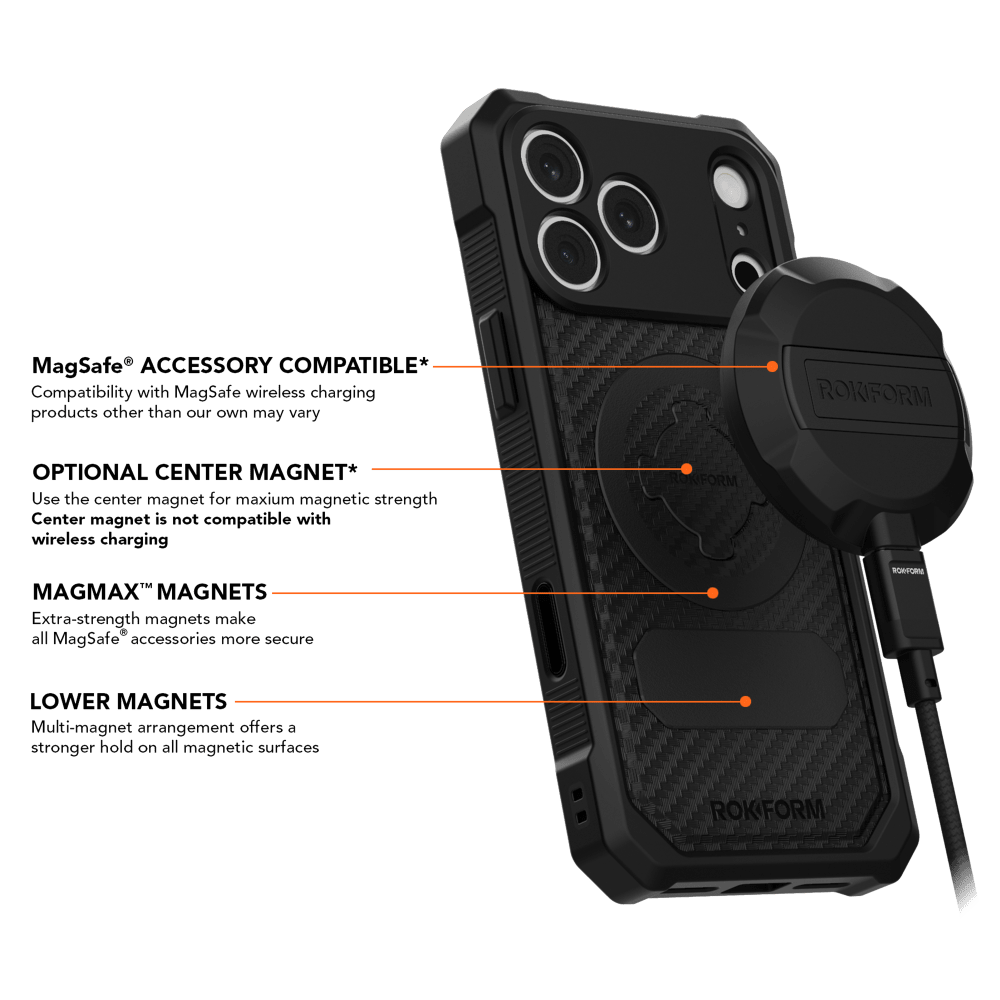 Wholesale cell phone accessory Rokform - Rugged Case for Apple iPhone 18 Pro Max - Black
