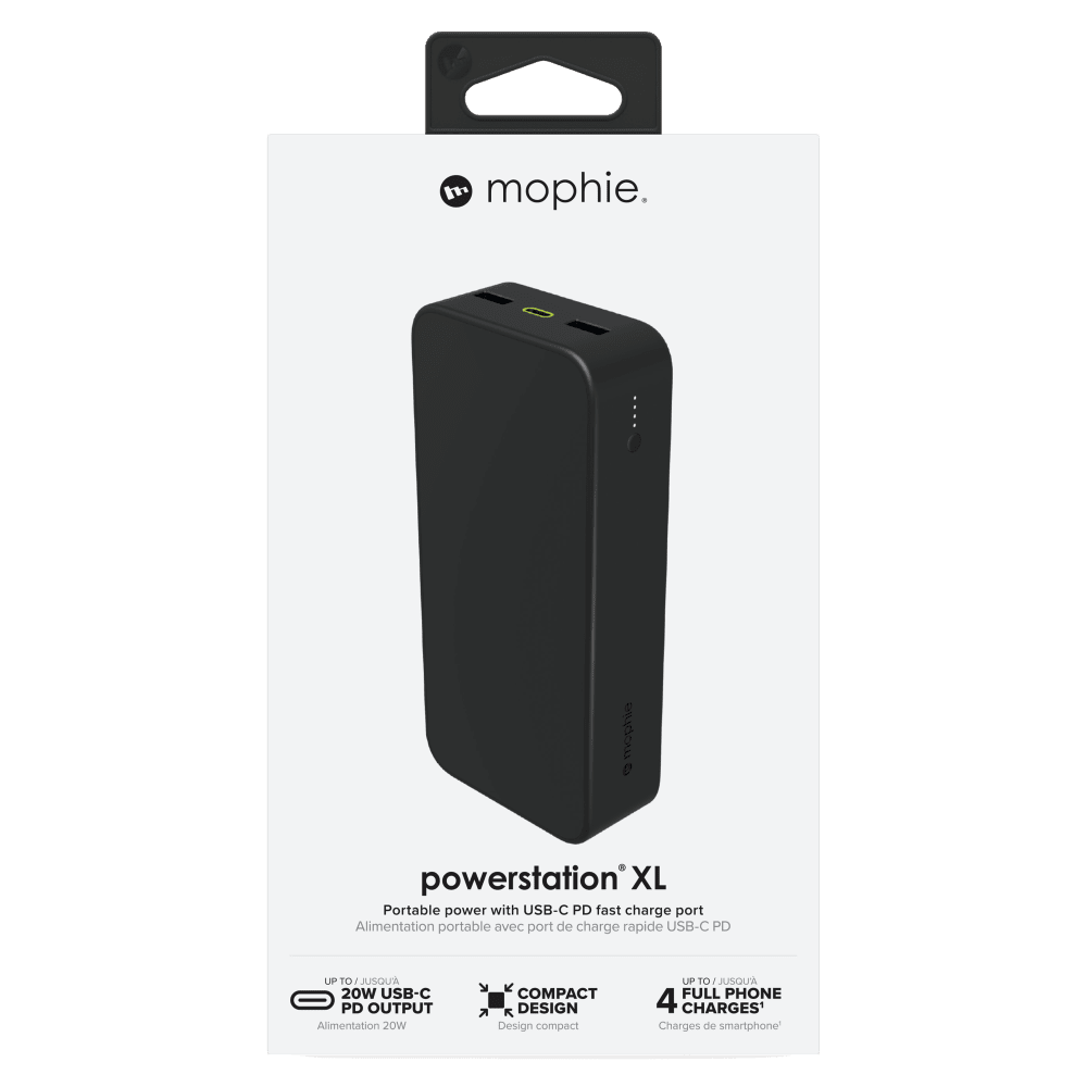 Wholesale cell phone accessory mophie - PowerStation 2023 Power Bank 20,000 mAh - Black