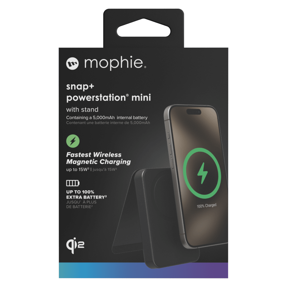 Wholesale cell phone accessory mophie - Snap Plus Qi2 Universal Portable Battery with Stand