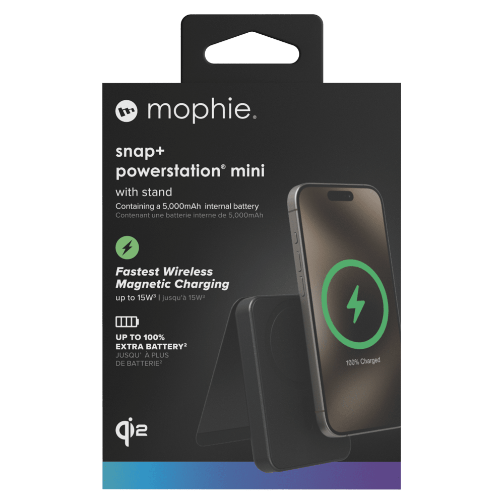 Wholesale cell phone accessory mophie - Snap Plus Qi2 Universal Portable Battery with Stand