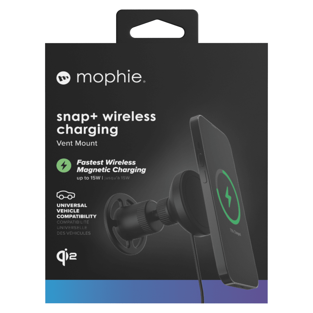 Wholesale cell phone accessory mophie - Snap Plus Wireless Charging Car Vent Mount with Qi2