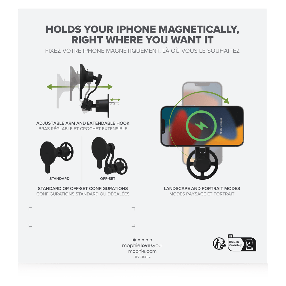Wholesale cell phone accessory mophie - Magnetic Car Vent Mount for Apple MagSafe Devices -