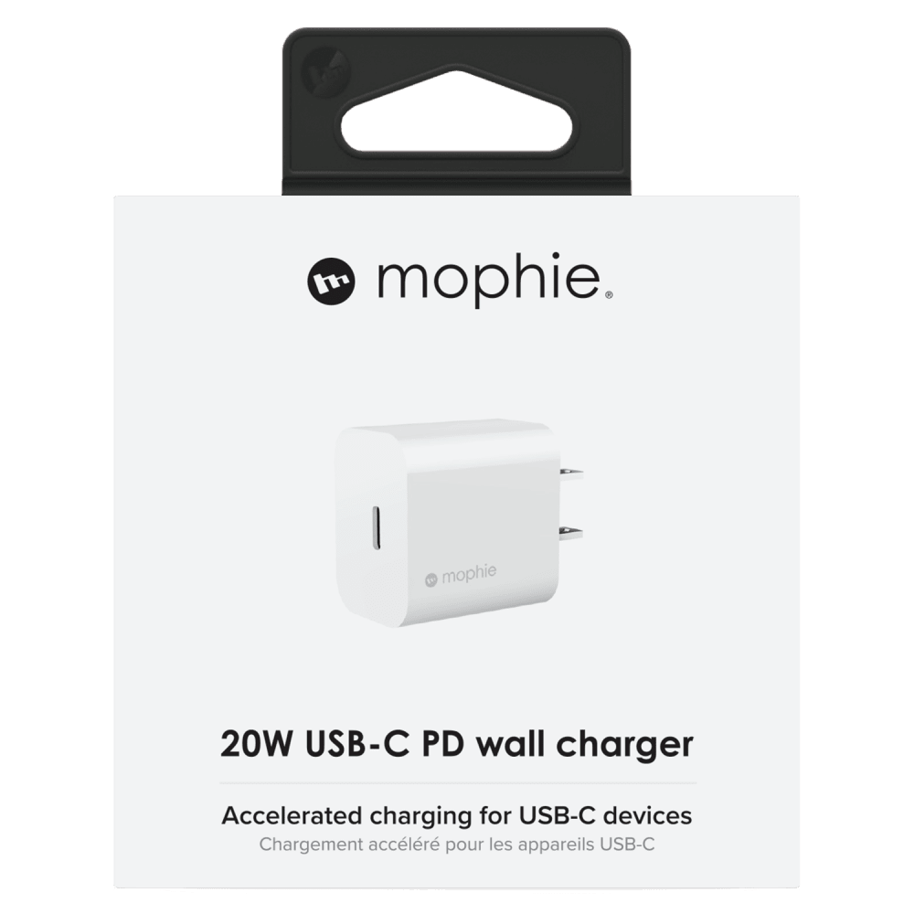 Wholesale cell phone accessory mophie - 20W PD USB C Wall Charger - White