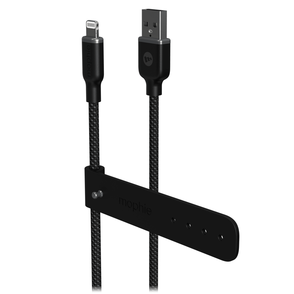 Wholesale cell phone accessory mophie - USB A to Apple Lightning Cable 6ft - Black