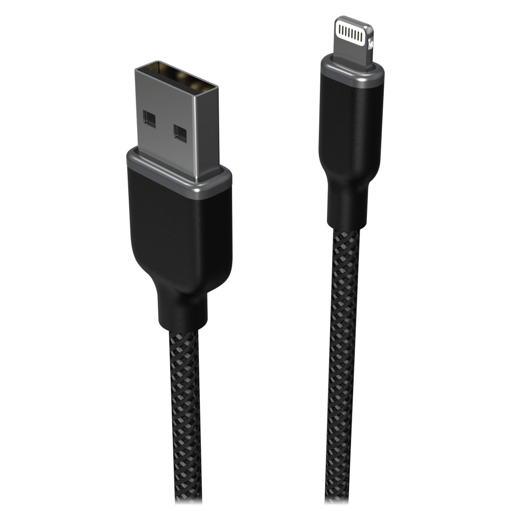 Wholesale cell phone accessory mophie - USB A to Apple Lightning Cable 6ft - Black